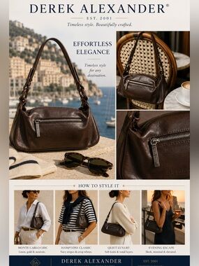 Classic Brown Leather Shoulder Bag